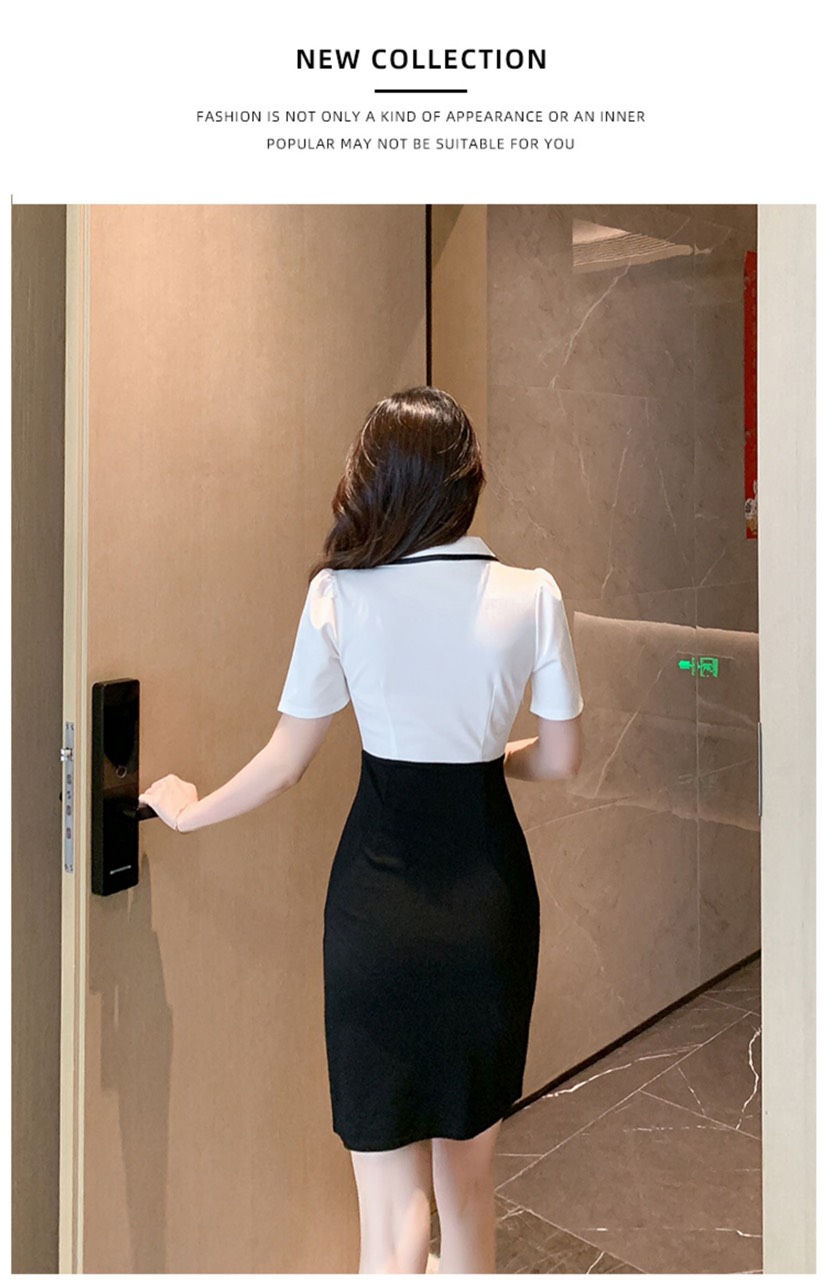 ĐẦM BODY CỔ VEST CAO CẤP D77